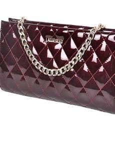 ZWC Women Cowhide Baguette Shoulder Bag - Brown