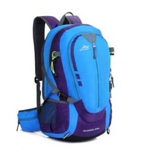 New Fashion Men's and Women's Outdoor Backpack Cycling Mountaineering Bag Backpack Bag 40 L with Stent 25 L Without Stents Blue 40 L with Bracket