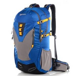Outdoor Professional Shoulders Backpack Super Light Wear Outdoor Sports Bag Both Men and Women Travel Package Color Blue 45 Litres