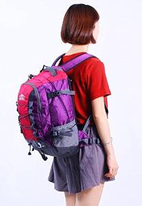 Outdoor hiking trips Red backpack 28L