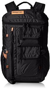 JanSport Mens Outside Specialty Watchtower Backpack - Black Ballistic Nylon / 20"H X 11"W X 7"D