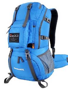 HuaXing Nylon Backpack Hiking Bag Camping Travel Rucksack Sports Waterproof Pack 45L