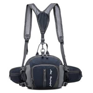 Multifunctional Waterproof Waist Pack with Water Bottle Holder for Hiking Cycling Climbing Camping Travel