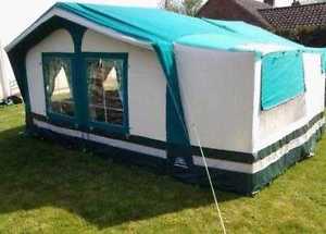 Sunncamp SE trailer tent with kitchen unit