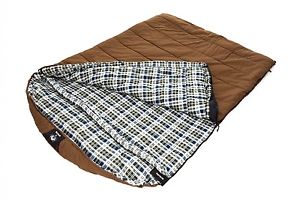 Canvas Sleeping Bag 2-Person +25-degree Outdoor Camping Equipment Double Layered