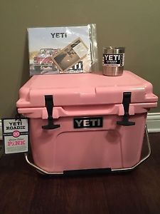 *NEW* Pink Yeti Roadie 20Q and 10oz Lowball Rambler...Limited Edition/Rare