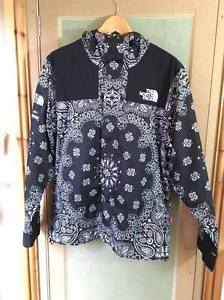Mens black windbreaker bandana not supreme or the face north uk medium