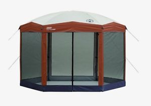 Instant Screened Tent Coleman Canopy 12 X 10 Shelter Hex Camping Shelters Picnic
