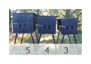 Wilderness Wood Camping Stove size 3, 26"x12"x12"