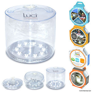 LUCI LIGHT LED SOLAR POWERED RECHARGABLE INFLATABLE - CAMPING HIKING BACKPACKING
