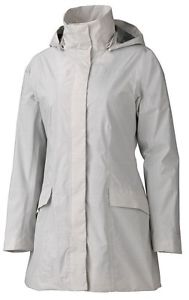 Marmot Whitehall Giacca Donne, impermeabile Cappotto corto, glacier grigio
