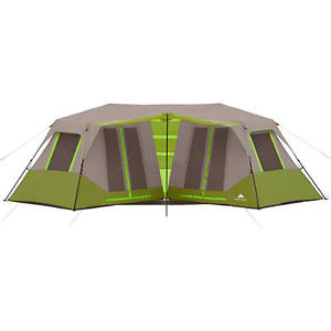 Cabin Tent Instant Camping 8 Person Green Outdoor Shelter Family Hiking Travel