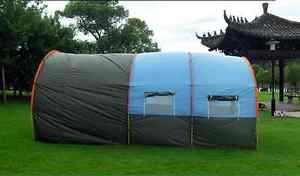 15'18 Large Camping 3 seasons tent Waterproof Canvas Fiberglass outdoor 5-8 ppl