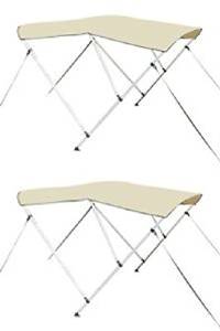 Cherry Queen LOT 2~Bimini Boat Cover 6' 600D UV Waterproof Top Boat Cover Storage Boot 3-Bow