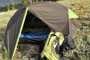 Backside T-3 3 person 3 season Tent (Green/Black)