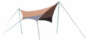 Snow Peak Shield Hexa Tarp, Large, Beige/Grey