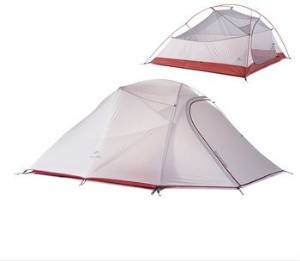 New Ultralight Tent 1.8kg 3-4 Person 20d Silicone Double-layer Camping Tent Outdoor Tent Nh15t003-t20d Grey Tents for Tourism