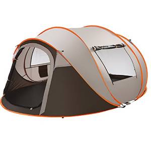 WZH Outdoor fully automatic Tent quick opening Camping in the wild 5-8 people suit Waterproof windproof