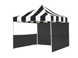 Eurmax Eurmax premium carnival show booth stripe black/white