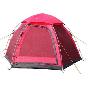 HIMALAYA Camping Family Tent Multiplayer Hexagonal Aluminum Pole Double-deck Outdoor Waterproof for Camping & Hiking , Trekking,Traveling
