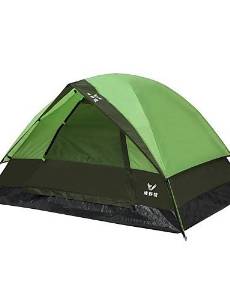 Two Person Double-Deck Tent , Green