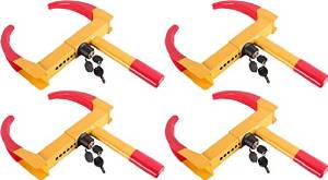 Cherry Queen 4pcs of Wheel Lock Clamp Boot Tire Claw Auto Car Truck RV Boat Anti-Theft Towing
