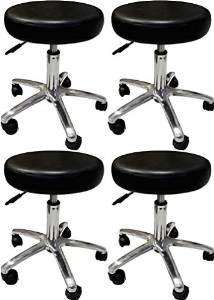 Cherry Queen LOT 4~Hydraulic Adjustable Tattoo Salon Rolling Stool Chair Facial Spa Wholesale