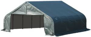 ShelterLogic 80025 Green 18'x28'x12' Peak Style Shelter