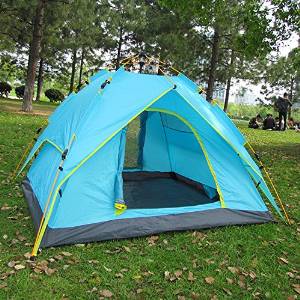 WZH Factory direct automatic Hydraulic tent three-use 3-4 people lazy man camping Quick opening easy to set up