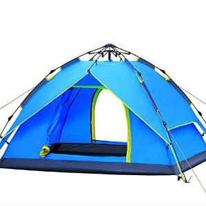 Hydraulic auto tent camping outdoor tent and 3-4 double-layer waterproof camping tent