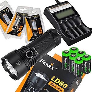 Fenix LD60 2800 Lumen triple CREE XM-L2 (U2) LED Flashlight with Fenix ARE-C2