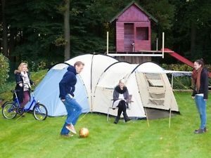 8 Person Family Tent Blue Camping Hiking Festival Holiday Living Space Outdoor