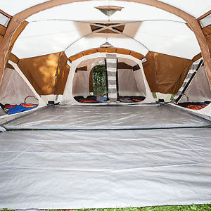 skandika Nimbus 12 Person/Man XL Family Tent 4 Sleeping Cabins 2 Entrances New
