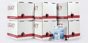 Legacy Emergency Water 6 Month Supply Box Kit Aquamira Stack Containers Survival