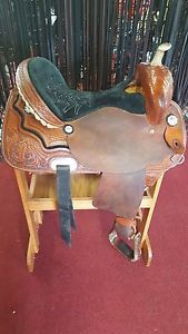 TEAM STEINHOFF BARREL RACING SADDLE  15" SEAT