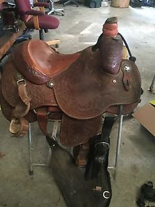 14 Inch Cactus Calf Roping Saddle