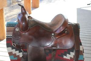 14.5" Circle Y Barrel Saddle 9" Gullet Excellent Condition Back Cinch Included