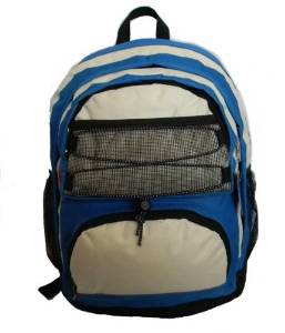 DDI 1184596 18 in. Backpack with 2 main compts 18 in. x 13 in. x 8 in. Royal-Beige. Case Of 24