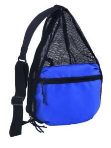 DDI 788922 Large Zippered Mesh One Strap Backpack - Royal Case Of 48