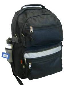 DDI 703097 Polyester Backpack 19 in. x 13 in. x 8 in. Black