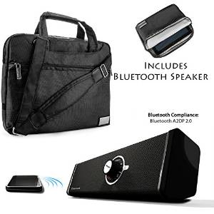 NineO Sport Nylon Shoulder Bag Carrying Case For Nokia Lumia 2520 10.1-inch Tablet (All Models) + Bluetooth Speaker
