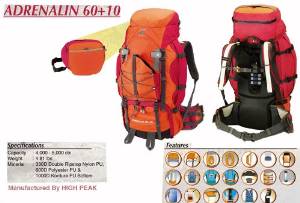 ADRENALINE 5,000 Cu In Internal Frame By High Peak