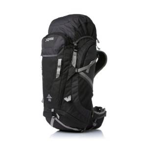 JanSport Trail Series Katahdin External Frame Backpack (Grey Tar/Forge Grey, 60-Litre)