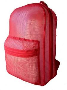 DDI 703119 Mesh Backpack 18 in. x14 in. x 6 in. Red. Case Of 40
