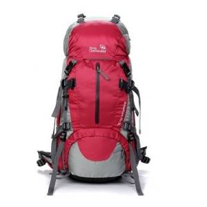 easyshop New 45L+5L Outdoor Backpack Rucksack Hiking Camping Pack Travel Shoulders Bag Red