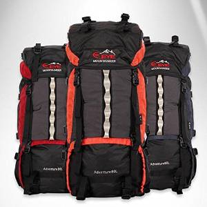 QJYB 80L large-capacity outdoor hiking travel backpack with rain cover travel and leisure for men and women shoulder bags