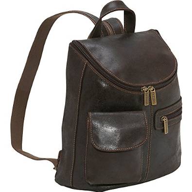Distressed Leather Womens Backpack/Purse
