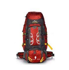 New Sports Outdoor Bag Backpack Backpack Large Capacity Bag 55 L Red Men and Women