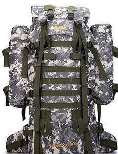 Hasky? 80L High Density Windproof Waterproof Tear-Resistant Nylon Long Distance Across Hiking Bag