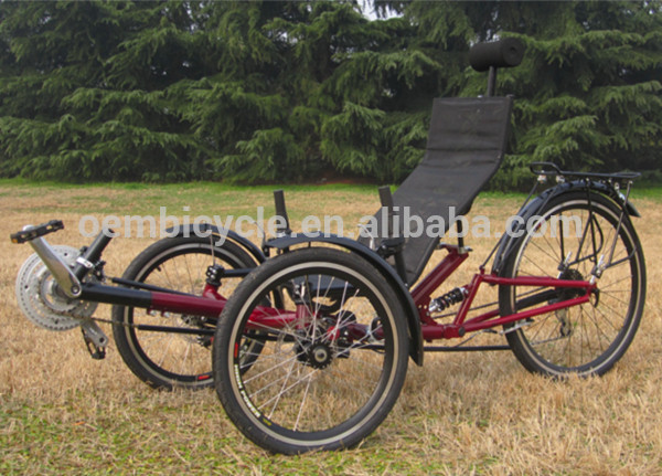 tricycle two front wheels with suspension